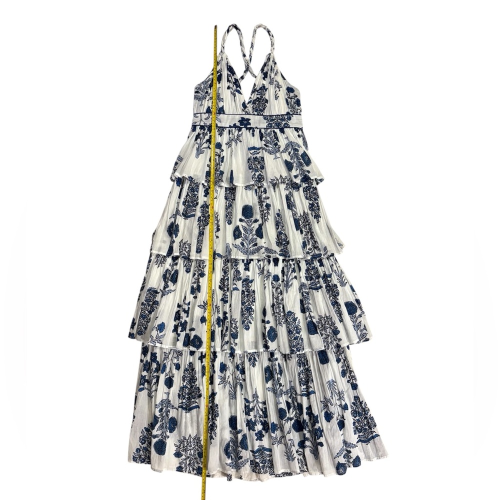 RO’S GARDEN Nevada V-neck Tiered Ruffle Maxi Dress NWT - Picture 10 of 12